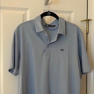Travis Mathew Golf Shirt - Light Blue Polo